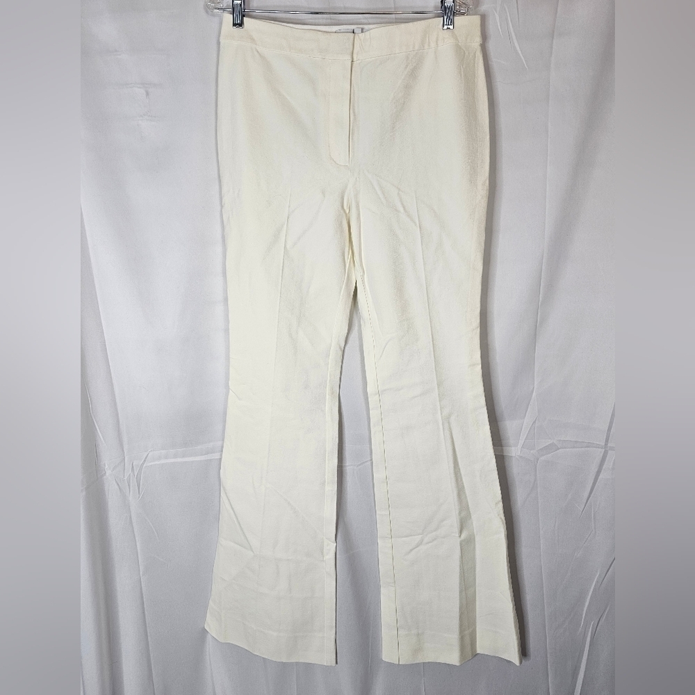 Derek Lam size 12 off-white flare pant NWOT